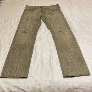 Men’s True Religion Jeans Geno Slim 32 x 33, Gray.